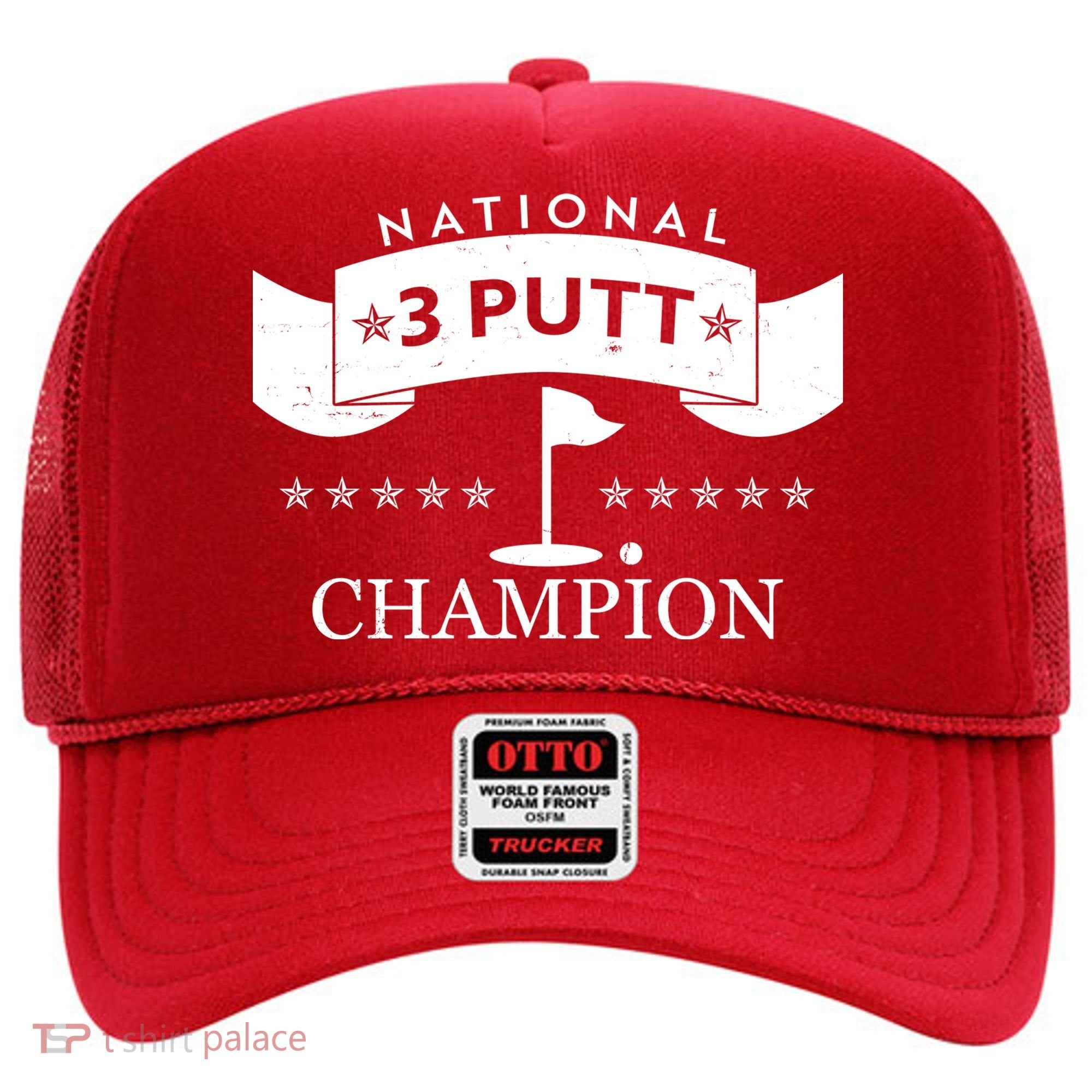National 3 Putt Champion Golfing Hat