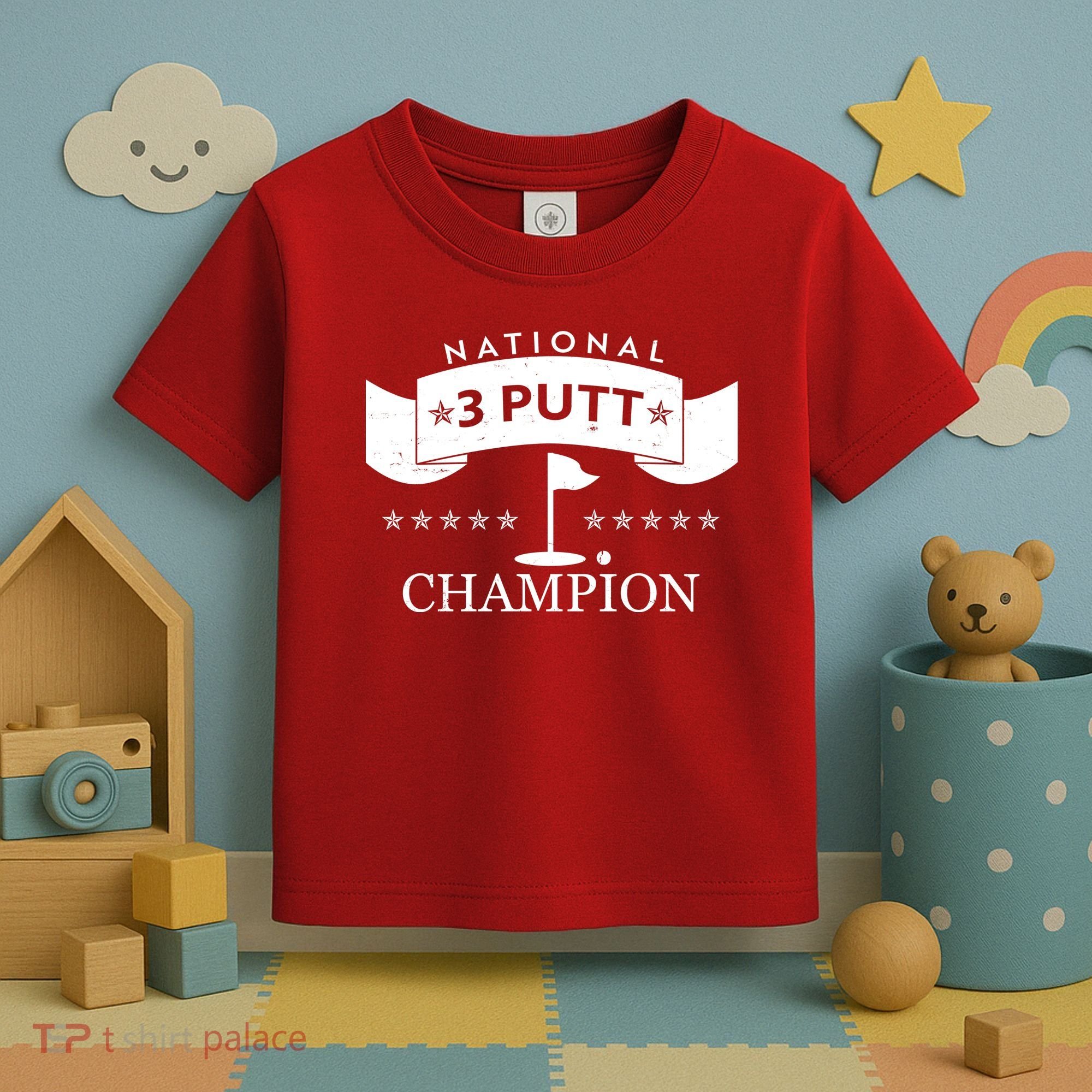 National 3 Putt Champion Golfing Toddler T-Shirt