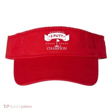 National 3 Putt Champion Golfing Visor