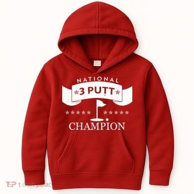 National 3 Putt Champion Golfing Kids Hoodie