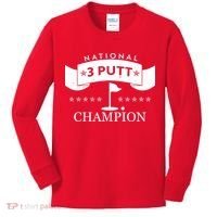 National 3 Putt Champion Golfing Kids Long Sleeve Shirt thumb 0