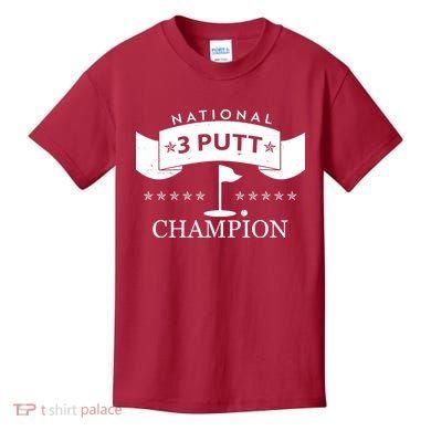 National 3 Putt Champion Golfing Kids T-Shirt