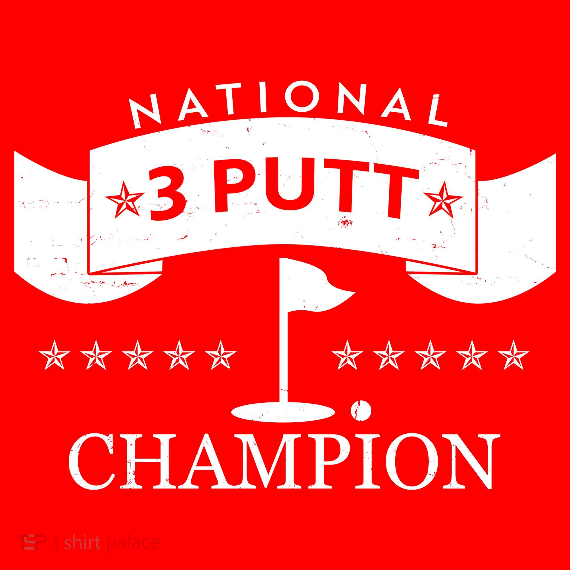 National 3 Putt Champion Golfing Kids T-Shirt