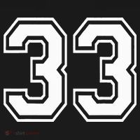 Number 33 Varsity Sports Team Jersey 33rd Birthday 33 Years T-Shirt thumb 7