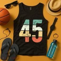 Number 45 Commemorating 45 Years Of Forever Tank Top thumb 4