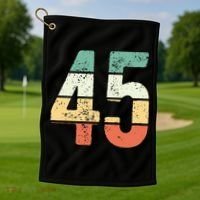 Number 45 Commemorating 45 Years Of Forever Golf Towel thumb 1