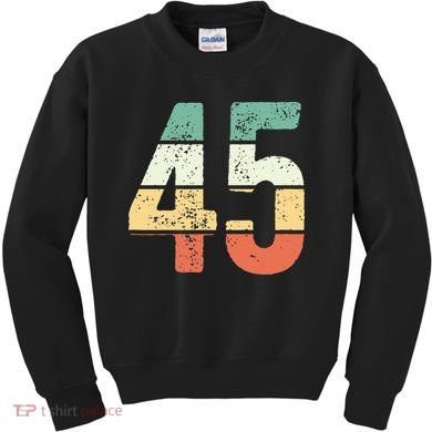 Number 45 Commemorating 45 Years Of Forever Kids Sweatshirt
