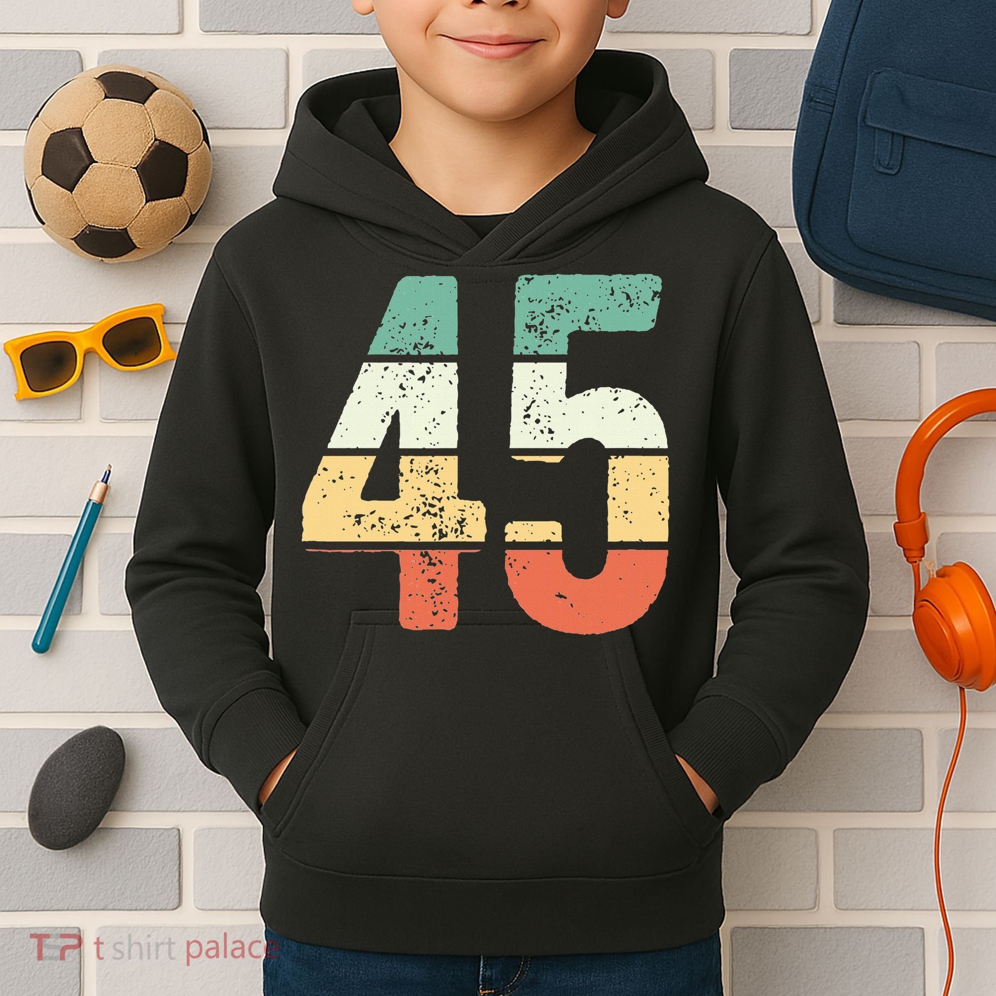 Number 45 Commemorating 45 Years Of Forever Kids Hoodie
