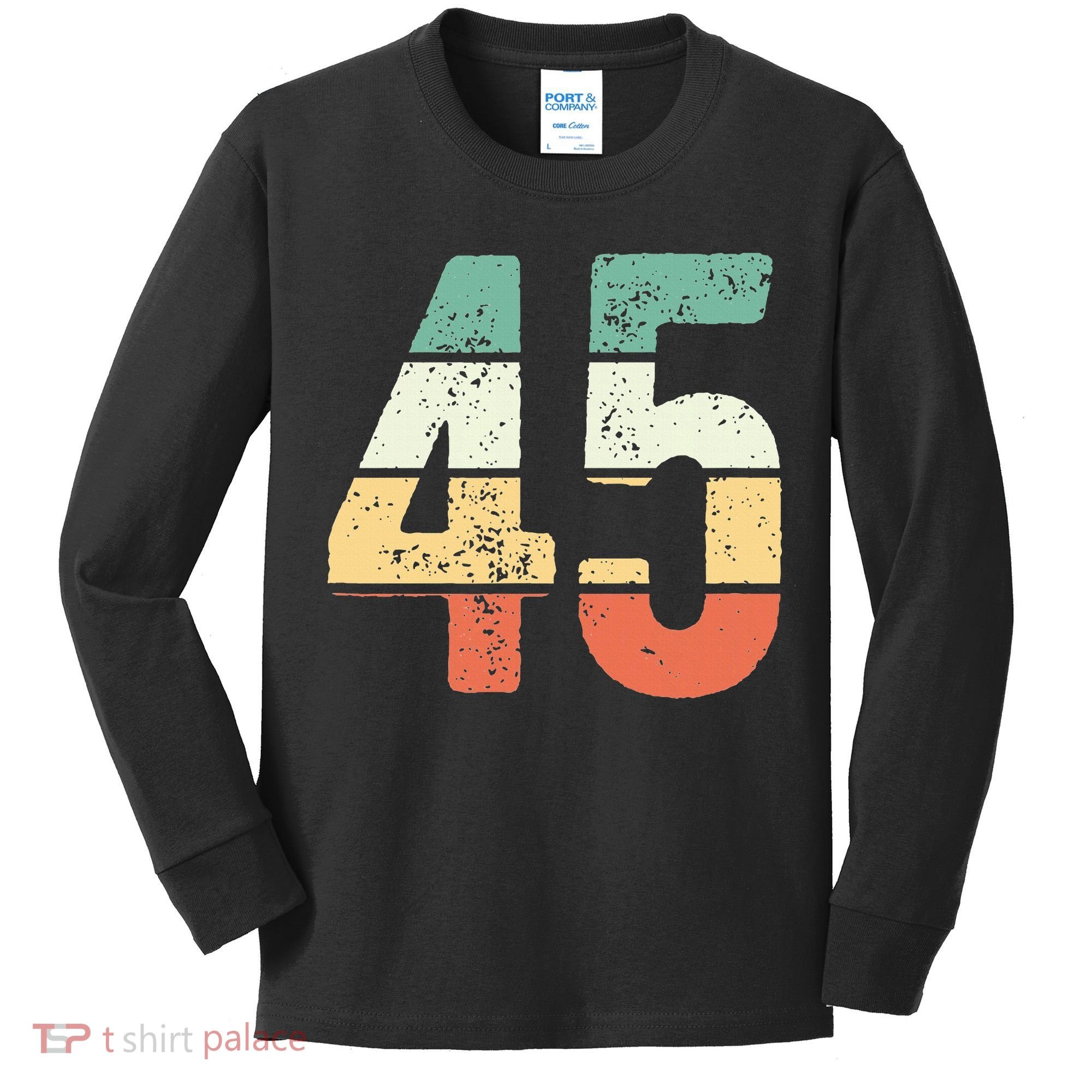 Number 45 Commemorating 45 Years Of Forever Kids Long Sleeve Shirt