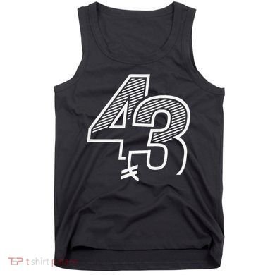 Number 43 Sports Jersey 43 Birthday (Frontback) Tank Top