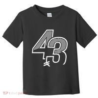 Number 43 Sports Jersey 43 Birthday (Frontback) Toddler T-Shirt thumb 0