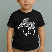 Number 43 Sports Jersey 43 Birthday (Frontback) Toddler T-Shirt thumb 2