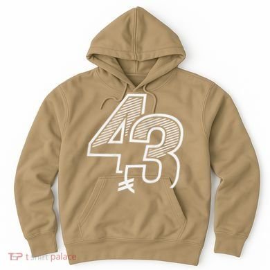 Number 43 Sports Jersey 43 Birthday (Frontback) Hoodie