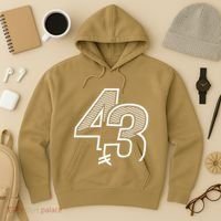 Number 43 Sports Jersey 43 Birthday (Frontback) Hoodie thumb 3
