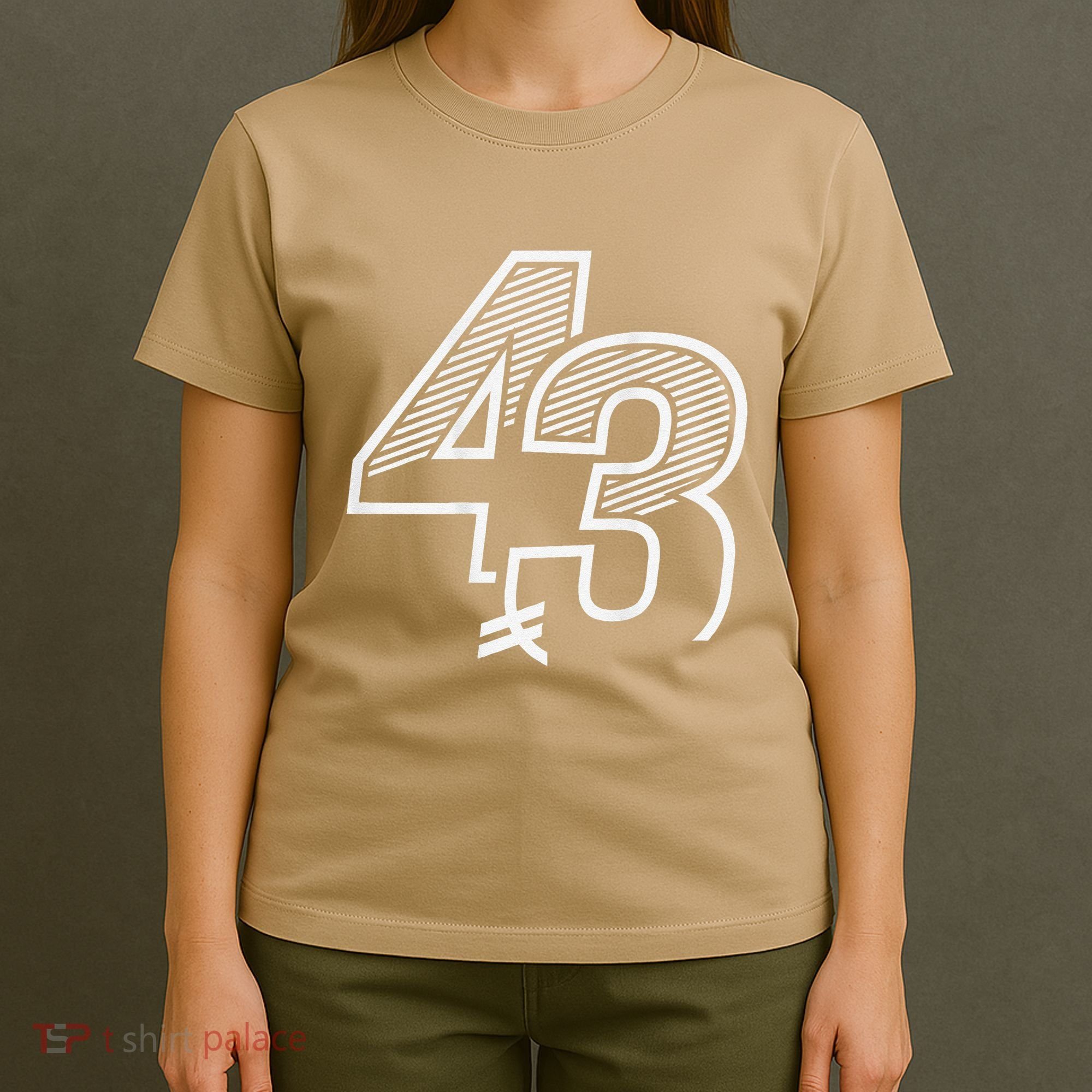 Number 43 Sports Jersey 43 Birthday (Frontback) T-Shirt