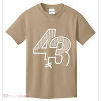 Number 43 Sports Jersey 43 Birthday (Frontback) Kids T-Shirt thumb 0