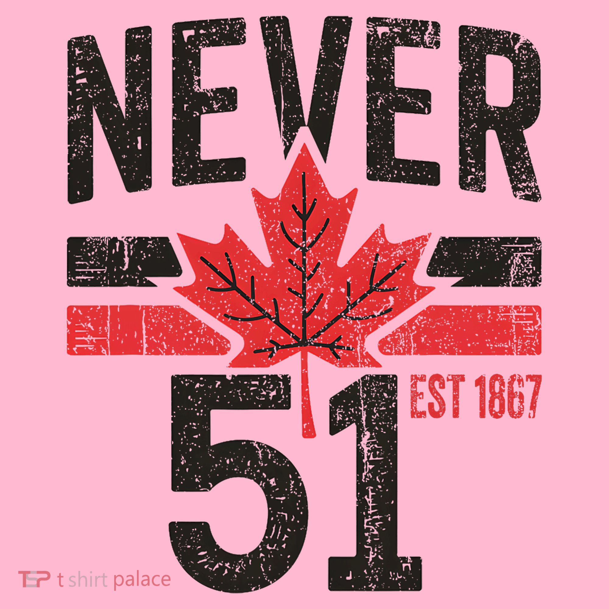 Never 51 Canada Is Not For Sale Est. 1867 Proud Canadian Coaster