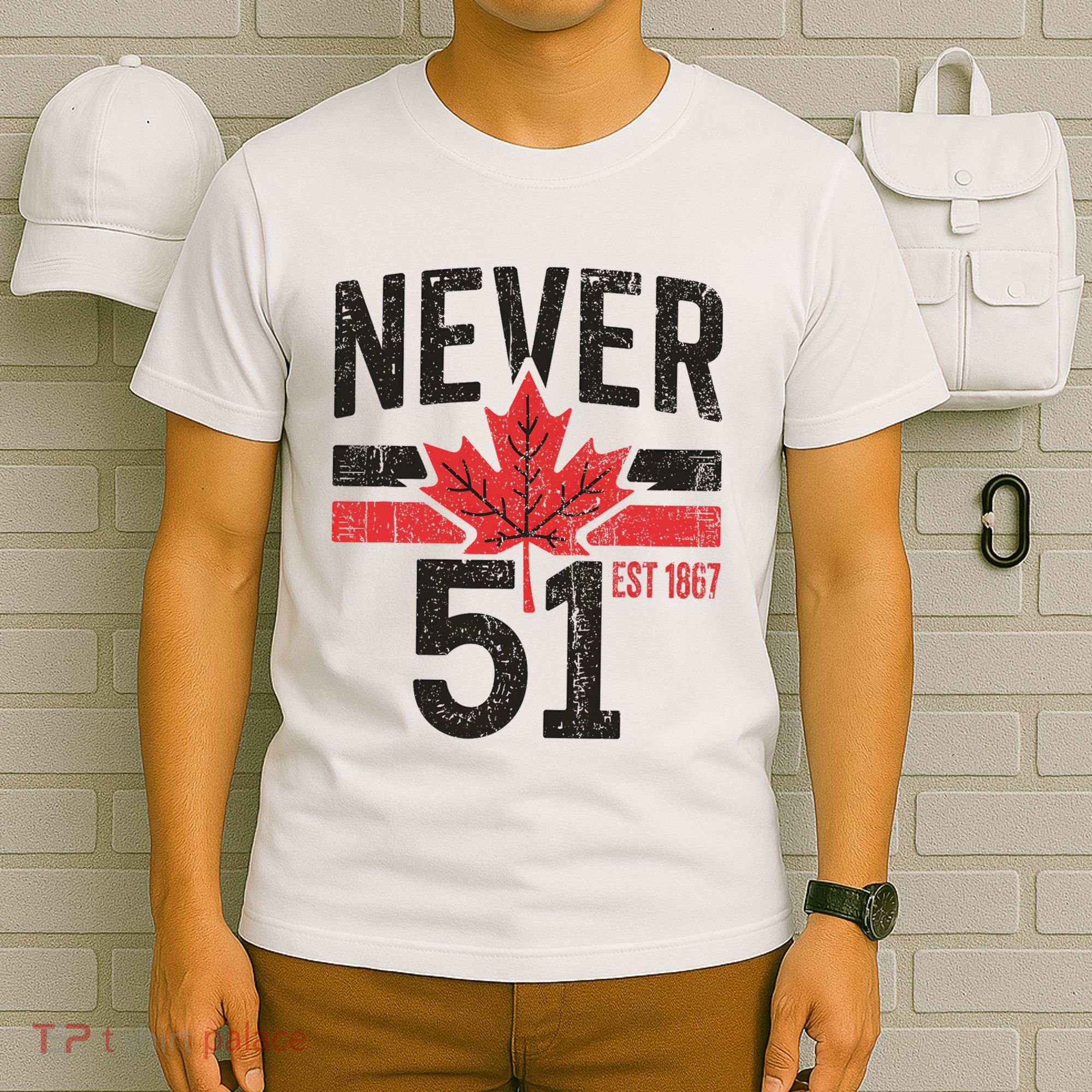 Never 51 Canada Is Not For Sale Est. 1867 Proud Canadian T-Shirt