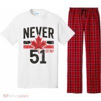 Never 51 Canada Is Not For Sale Est. 1867 Proud Canadian Pajama Set thumb 0
