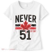 Never 51 Canada Is Not For Sale Est. 1867 Proud Canadian Women's T-Shirt thumb 0