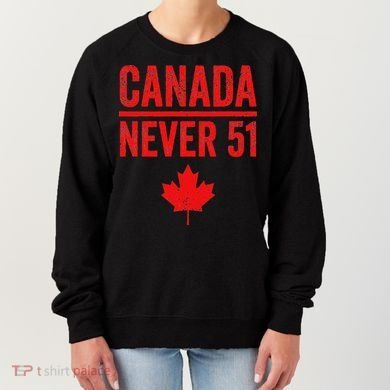 Never 51 Canada Maple Leaf Vintage Distressed Canadian Women's Sweatshirt
