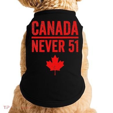 Never 51 Canada Maple Leaf Vintage Distressed Canadian Doggie Tank