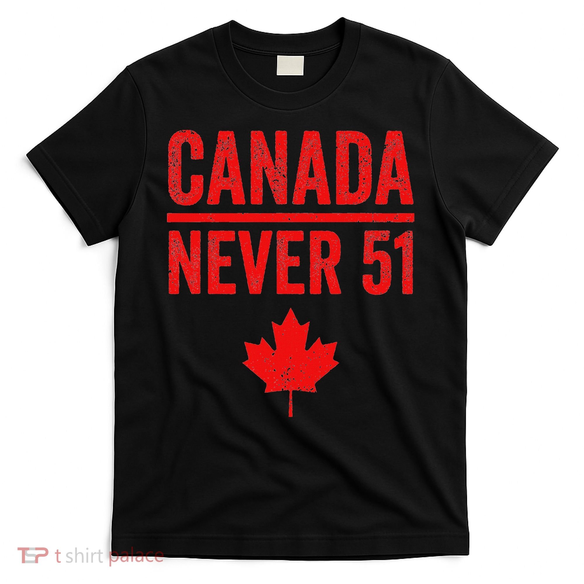 Never 51 Canada Maple Leaf Vintage Distressed Canadian T-Shirt