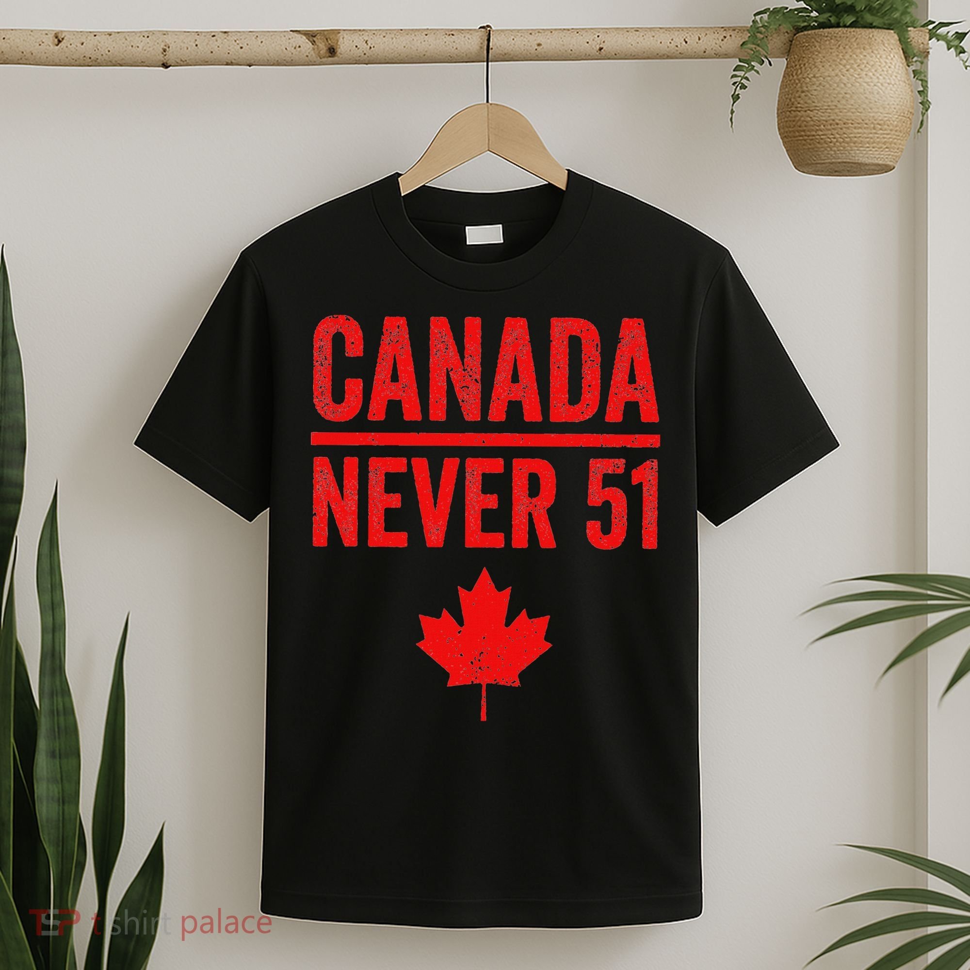Never 51 Canada Maple Leaf Vintage Distressed Canadian T-Shirt