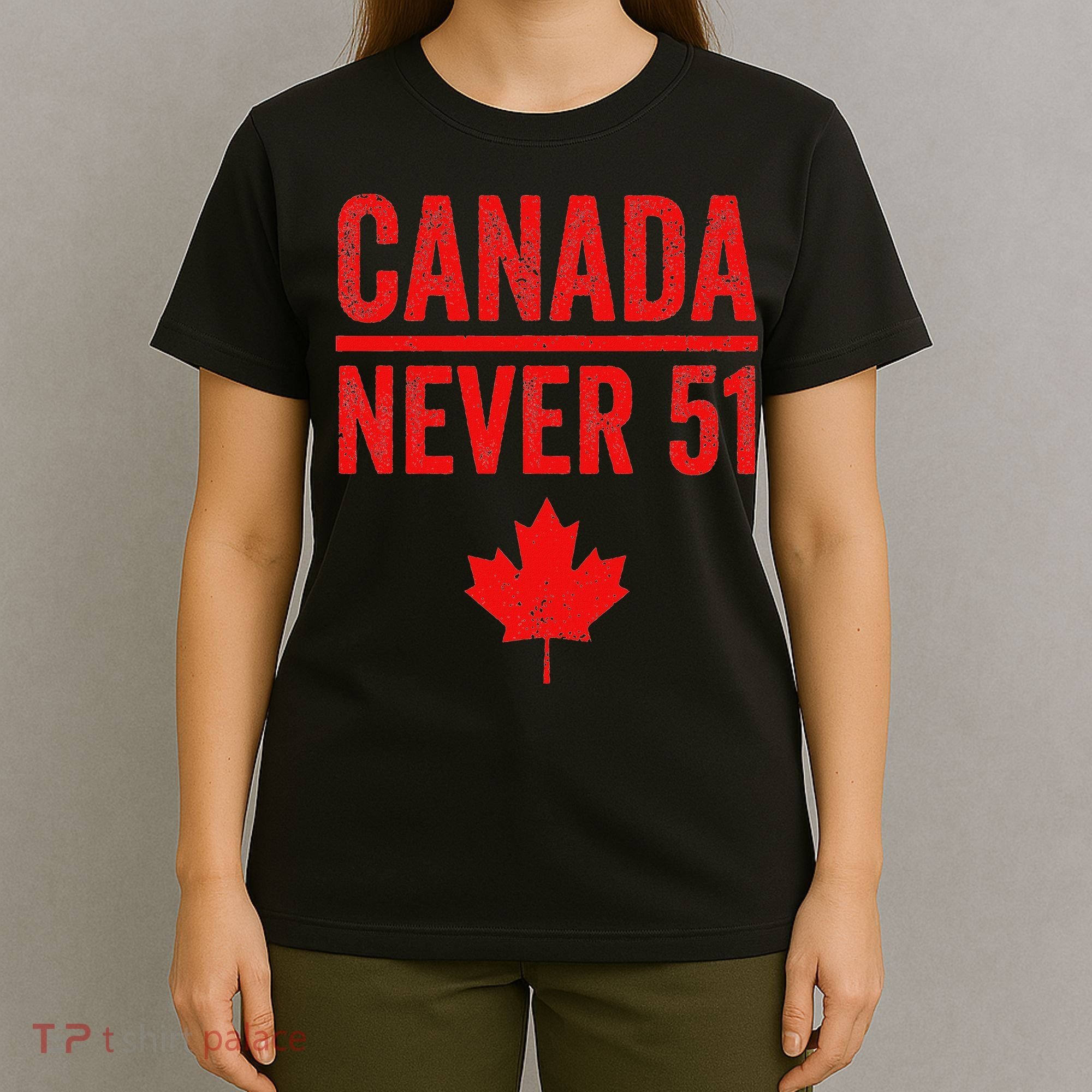 Never 51 Canada Maple Leaf Vintage Distressed Canadian T-Shirt