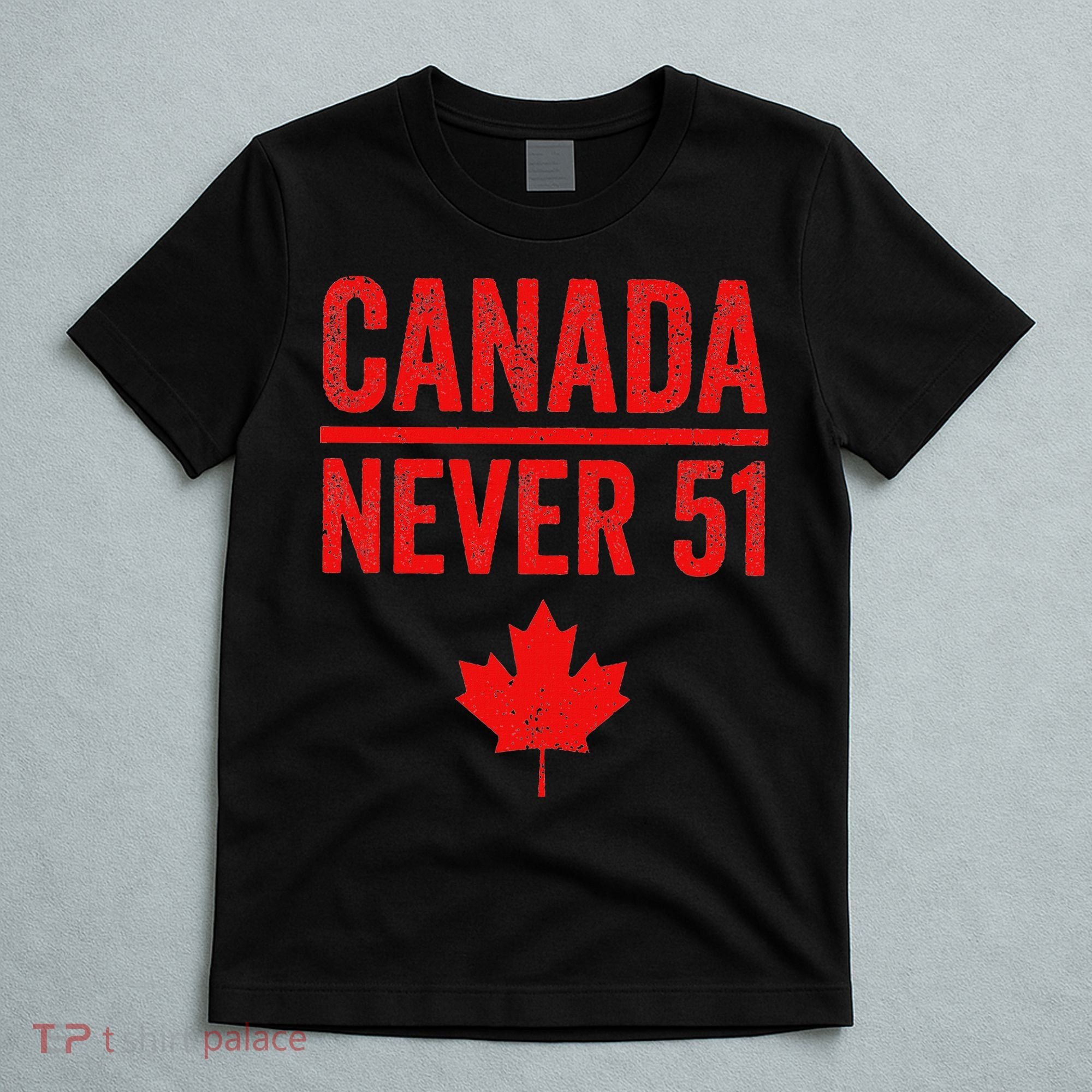 Never 51 Canada Maple Leaf Vintage Distressed Canadian T-Shirt