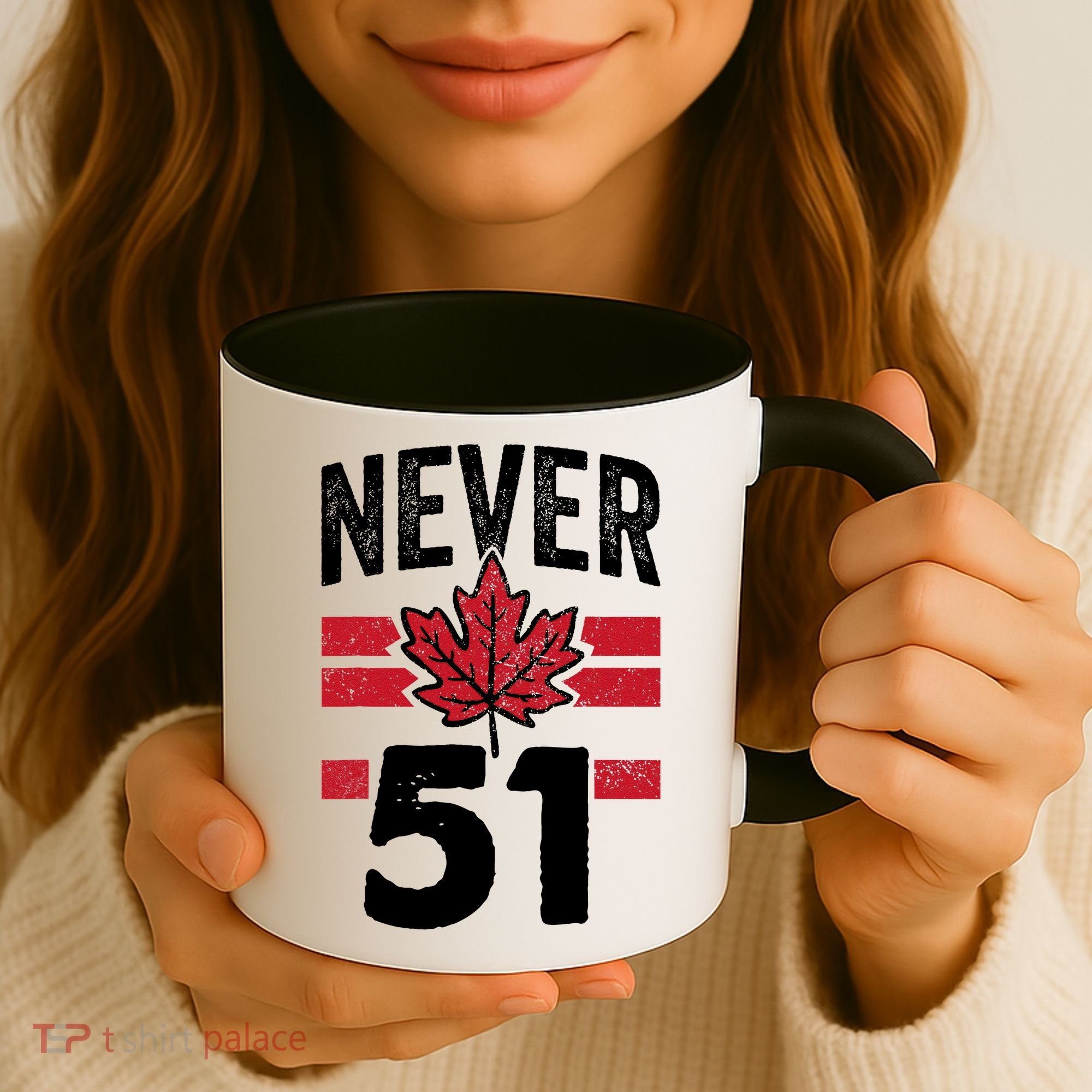 Never 51st State Canada Coffee Mug