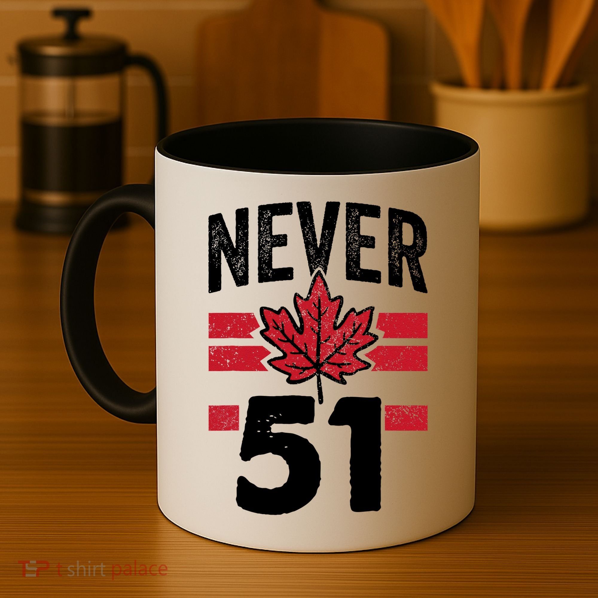 Never 51st State Canada Coffee Mug