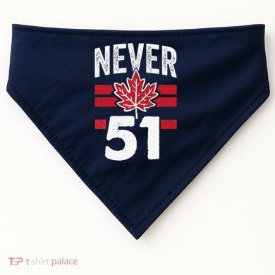 Never 51st State Canada USA-Made Doggie Bandana