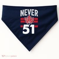 Never 51st State Canada USA-Made Doggie Bandana thumb 0