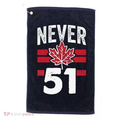 Never 51st State Canada Golf Towel