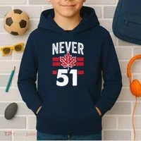 Never 51st State Canada Kids Hoodie thumb 2