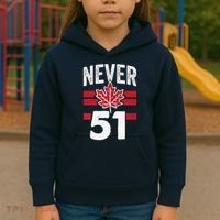 Never 51st State Canada Kids Hoodie thumb 3