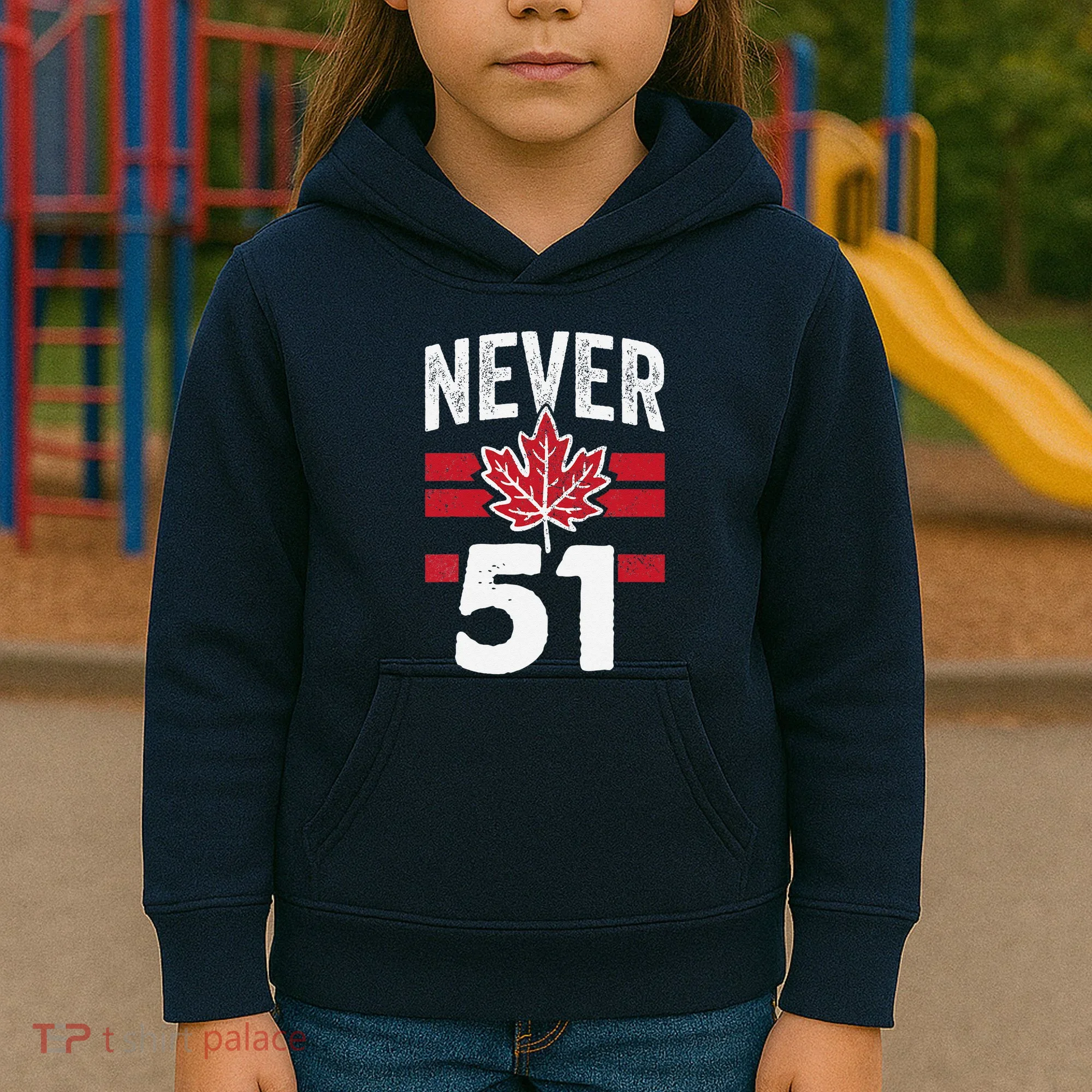 Never 51st State Canada Kids Hoodie
