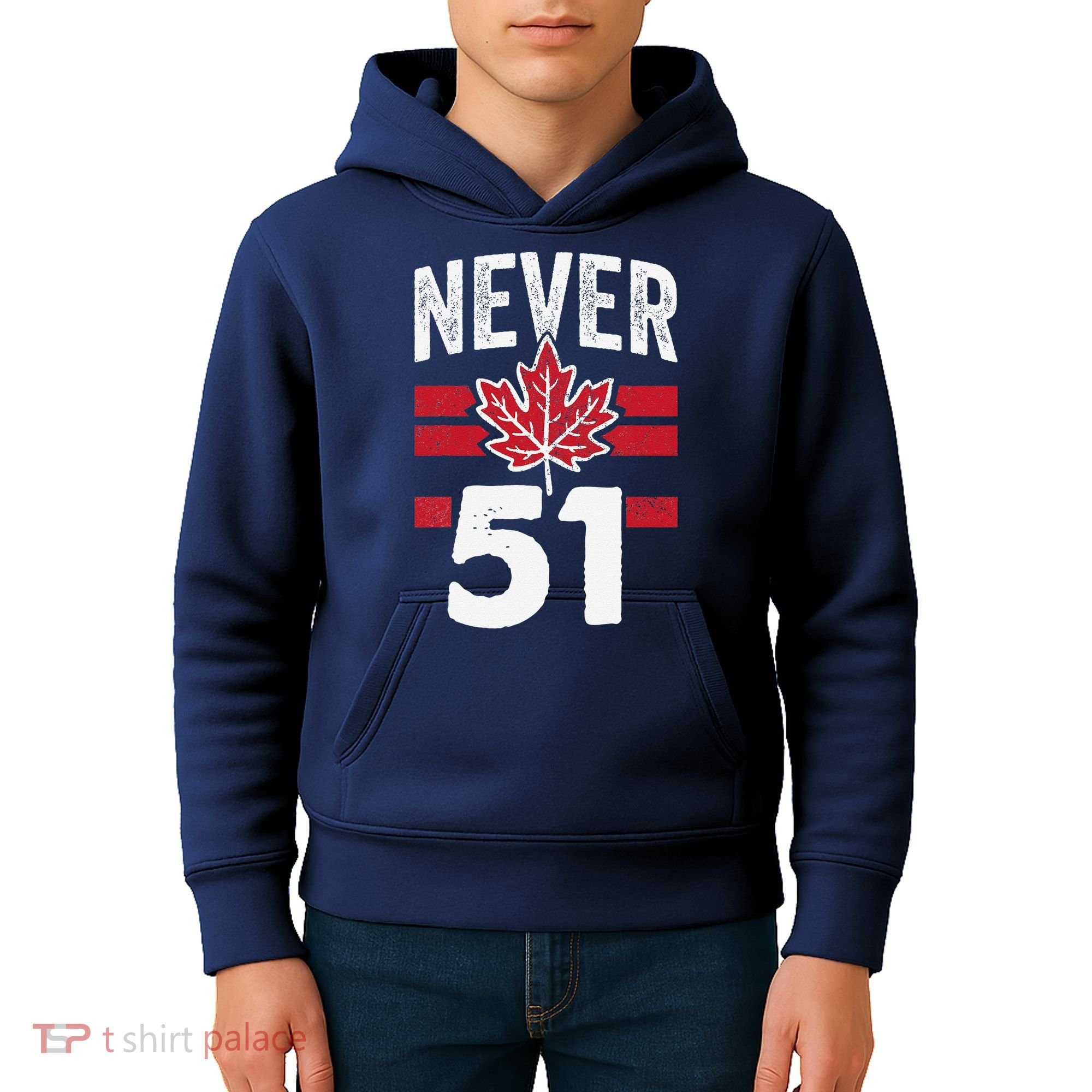 Never 51st State Canada Kids Hoodie