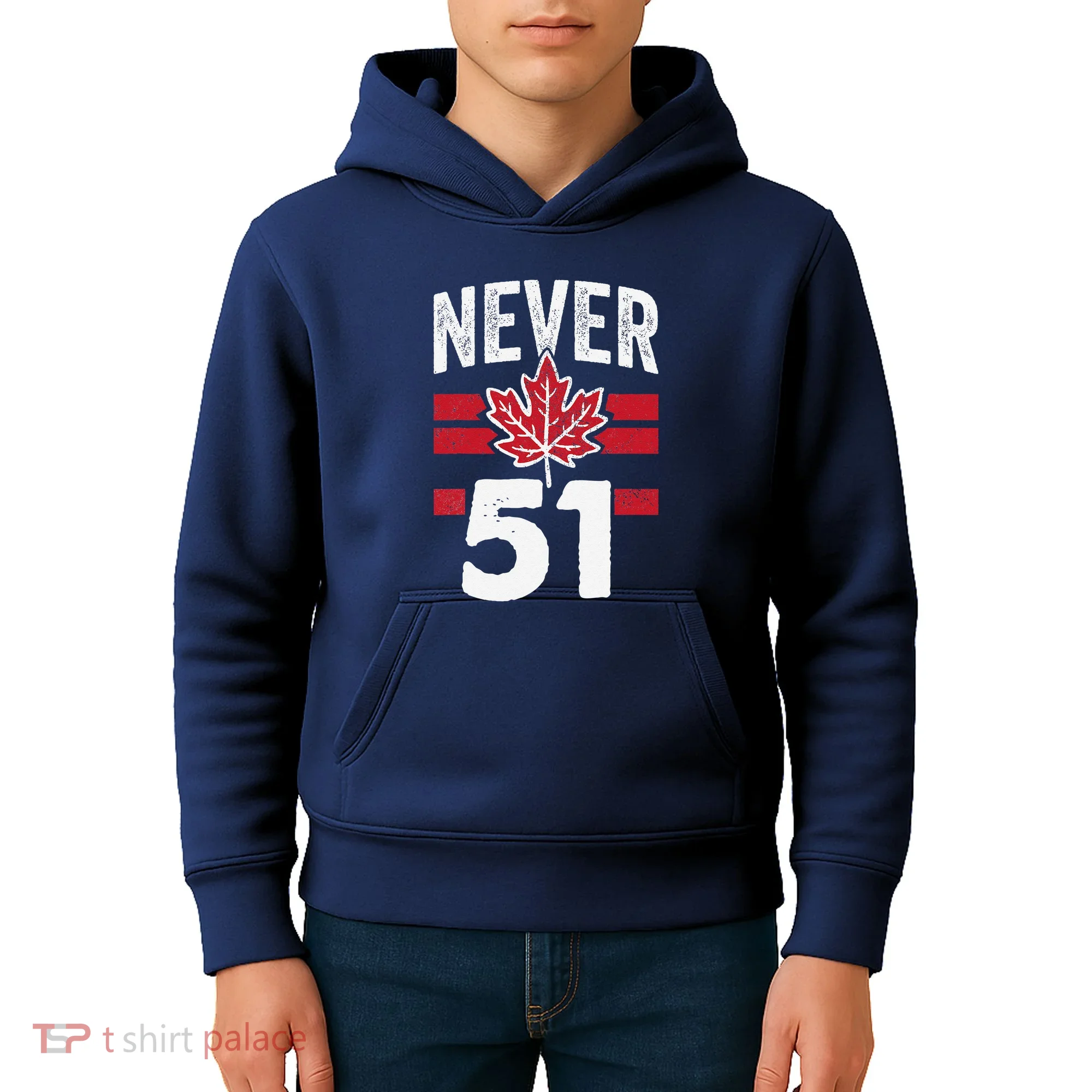 Never 51st State Canada Kids Hoodie