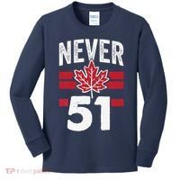 Never 51st State Canada Kids Long Sleeve Shirt thumb 0