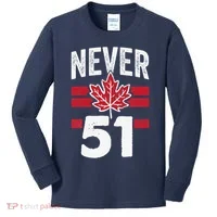 Never 51st State Canada Kids Long Sleeve Shirt thumb 0