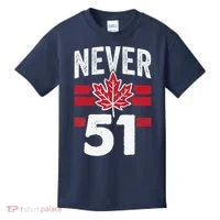 Never 51st State Canada Kids T-Shirt thumb 0