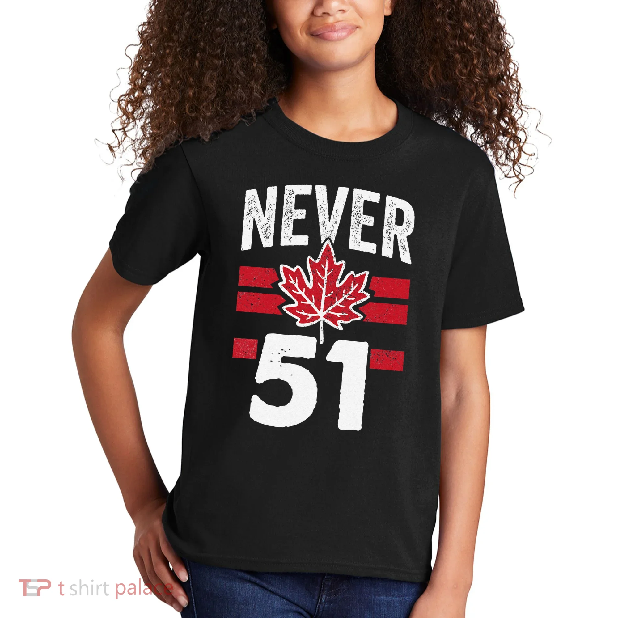 Never 51st State Canada Kids T-Shirt