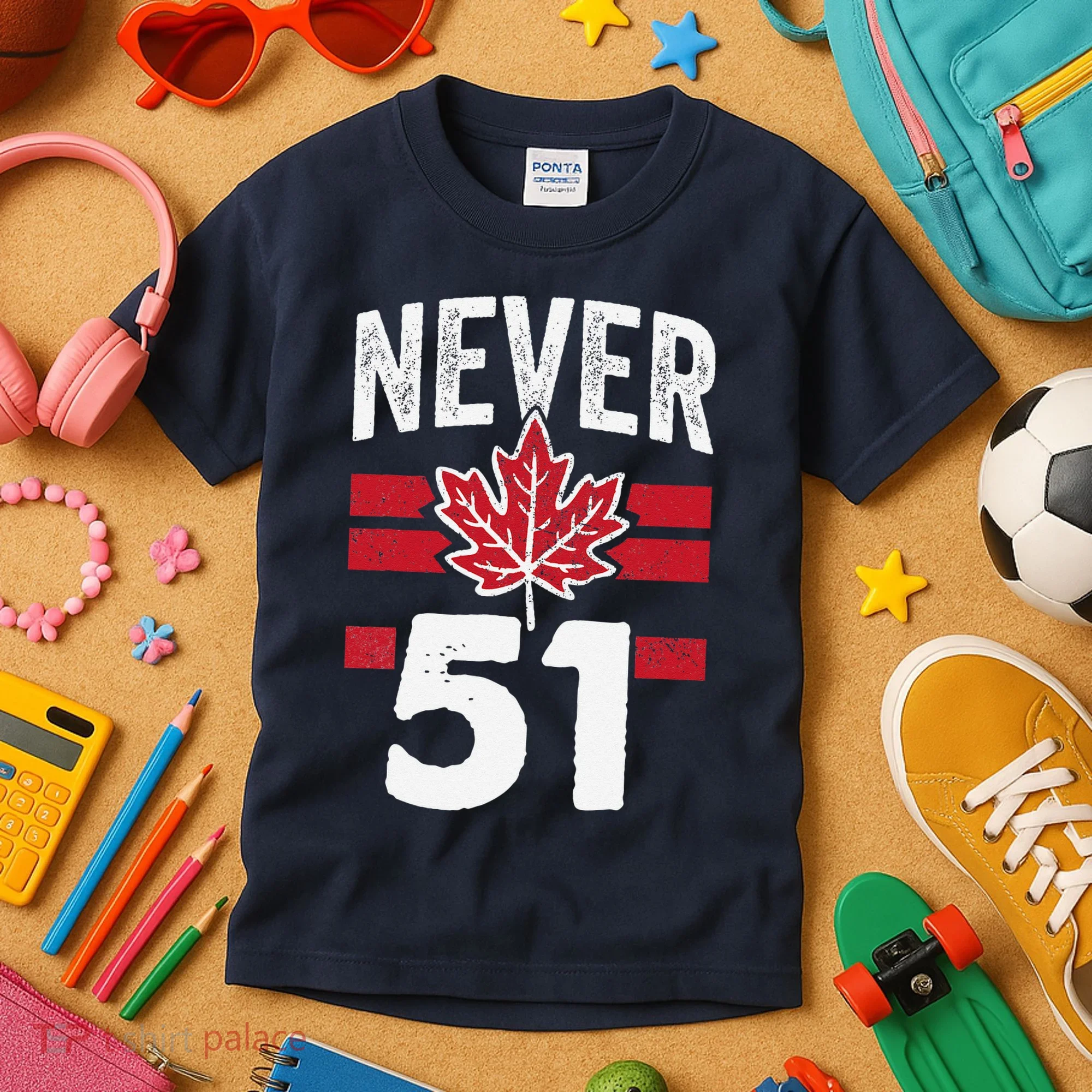 Never 51st State Canada Kids T-Shirt