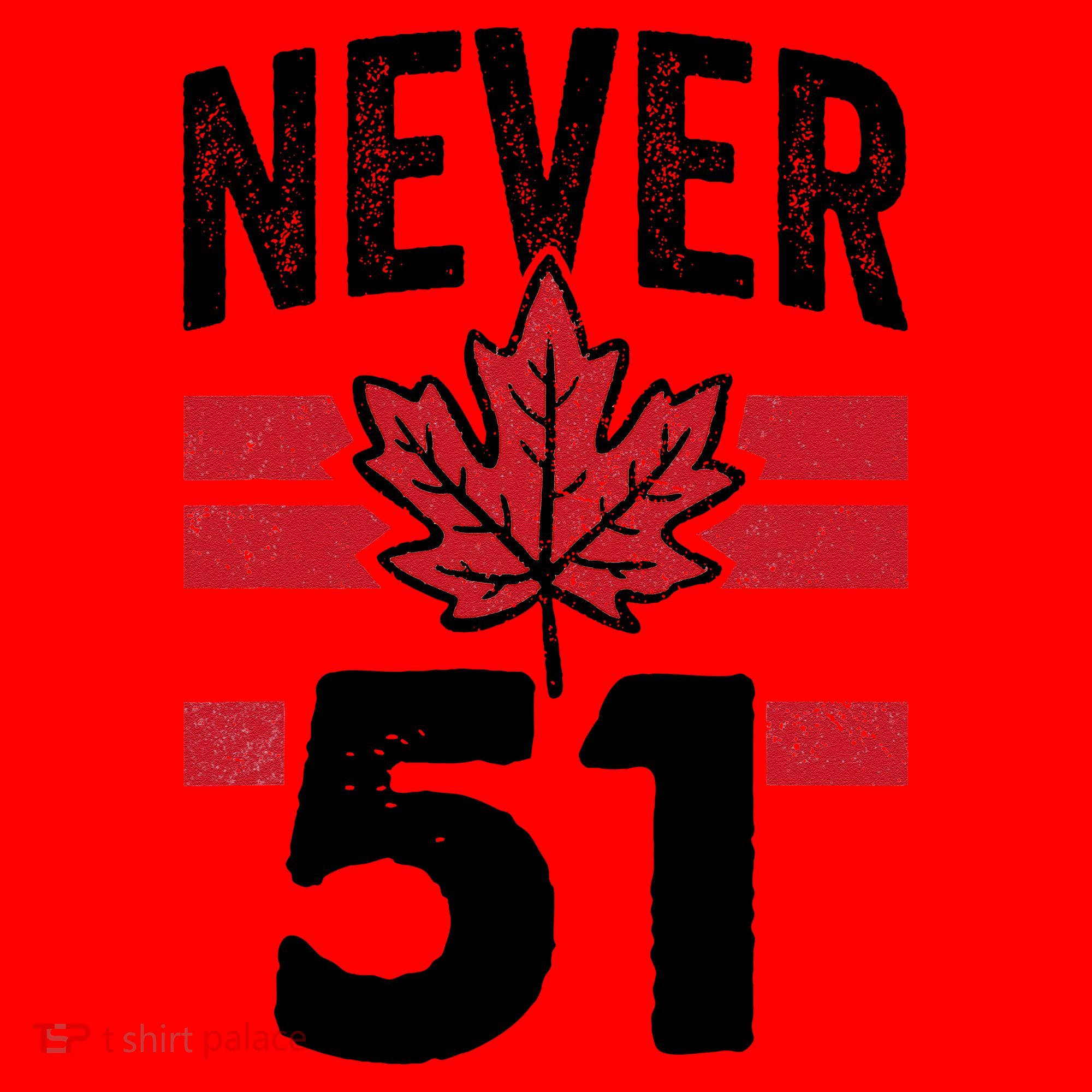 Never 51st State Canada Santa Hat