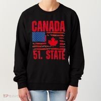 Never 51st State Canada Flag Women's Sweatshirt thumb 0