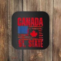 Never 51st State Canada Flag Coaster thumb 0