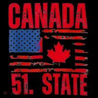 Never 51st State Canada Flag Toddler Hoodie thumb 2