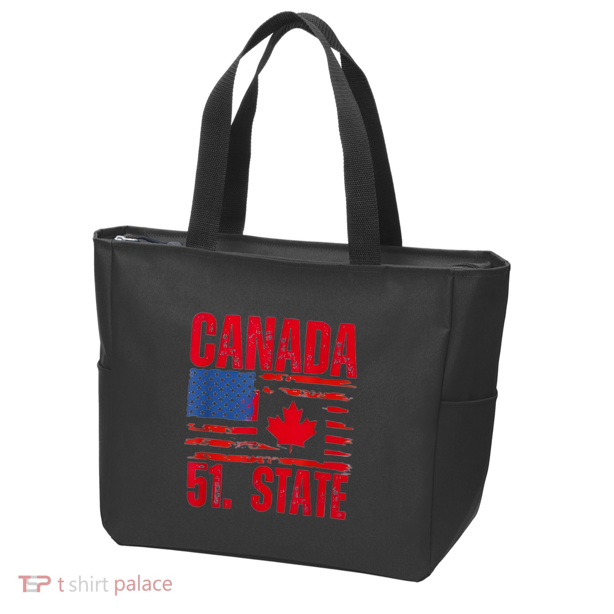 Never 51st State Canada Flag Tote Bag